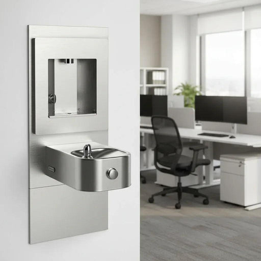 Elkay EZLMSN-EDFPVM214DK ezH2O® Mechanical Bottle Filling Station with Integral Soft Sides® Fountain - The Fountain Direct