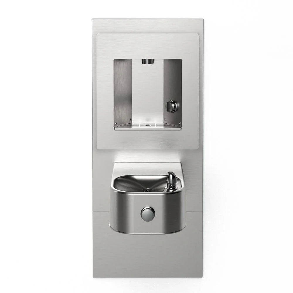 Elkay EZLMSN-EDFPVM214DK ezH2O® Mechanical Bottle Filling Station with Integral Soft Sides® Fountain - The Fountain Direct 