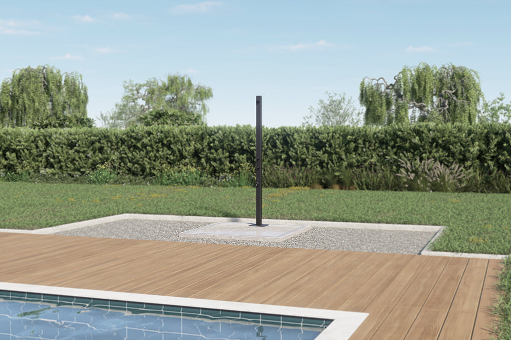 Rainware Aussie Premium 2503 Hot & Cold Freestanding Pool Shower with Foot Wash Station