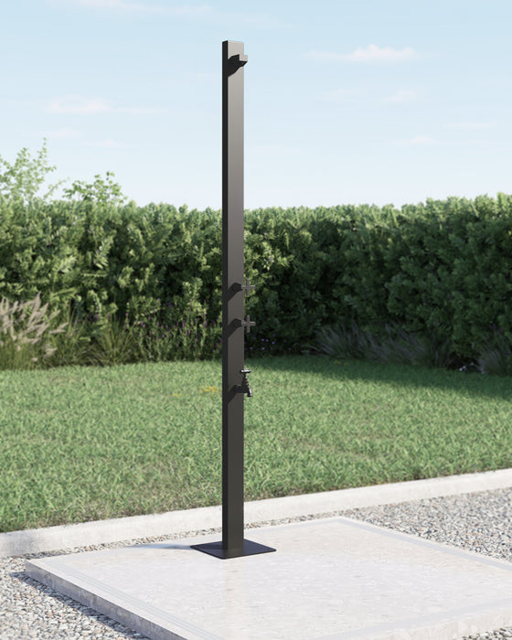 Rainware Aussie Premium 2503 Hot & Cold Freestanding Pool Shower with Foot Wash Station