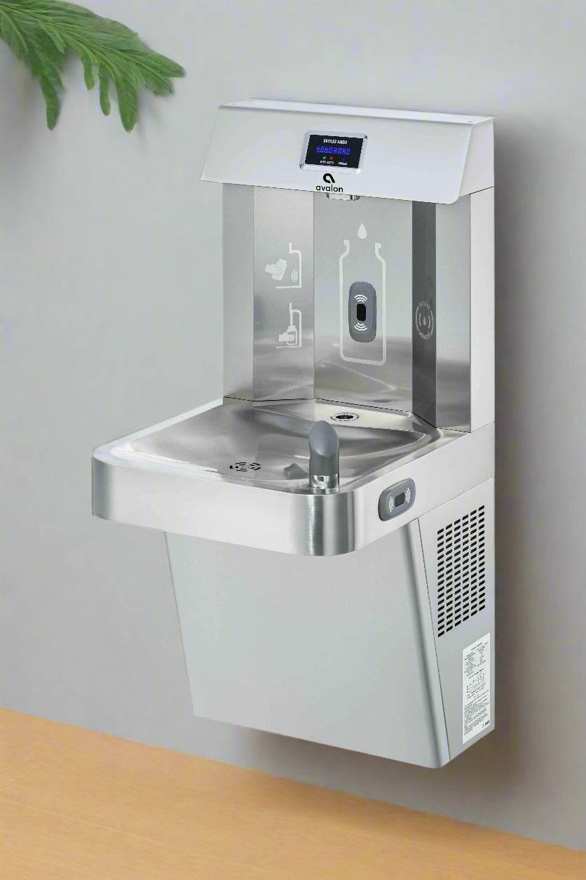 Avalon A51 Wall-Mounted Water Fountain & Bottle Filler with Chiller – Cold Water & NSF Certified Filtration - The Fountain Direct 