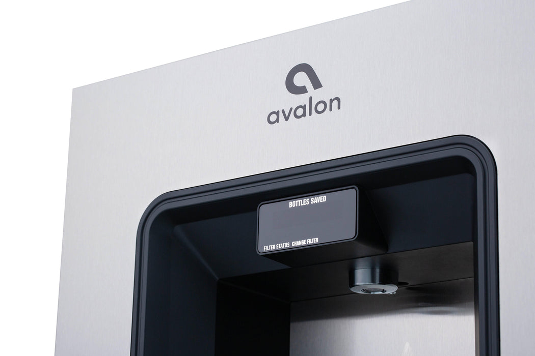 Avalon A50-SB Wall-Mounted Bottle Filler – WiFi Enabled, Cool Water, and UV Sterilization (No refrigerated) - The Fountain Direct