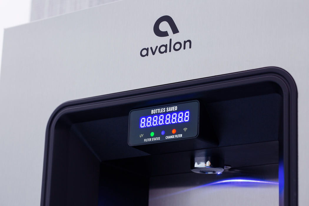 Avalon A50-SB Wall-Mounted Bottle Filler – WiFi Enabled, Cool Water, and UV Sterilization (No refrigerated)