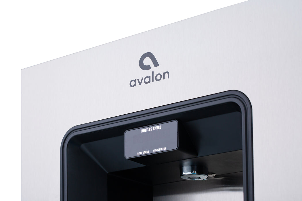 Avalon A50-SB-C Wall-Mounted Bottle Filler with Chiller – WiFi Enabled, Cold Water, and UV (Refrigerated) Sterilization