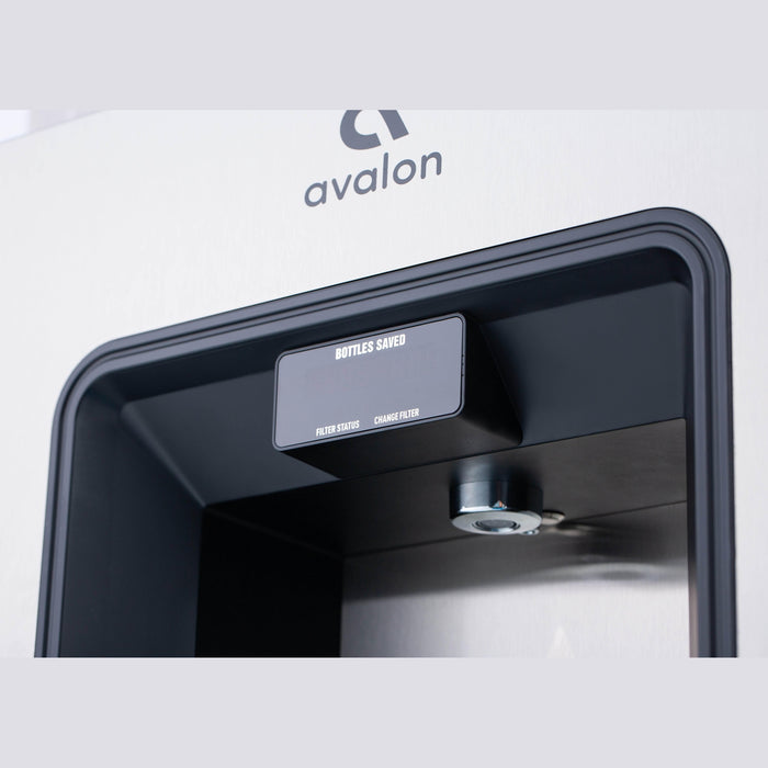 Avalon A50-SB-C Wall-Mounted Bottle Filler with Chiller – WiFi Enabled, Cold Water, and UV (Refrigerated) - The Fountain Direct 
