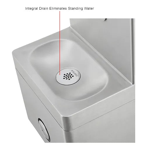 Global Industrial™ Outdoor Wall Mount Bottle Filling Station with Filter – 316 Stainless Steel, Vandal-Resistant, ADA Compliant, 3,600-Gallon PFAS Filtration – 270313F