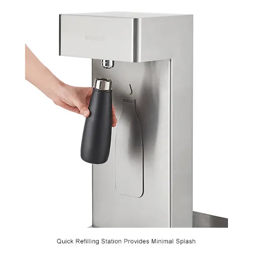 Global Industrial™ Outdoor Wall Mount Bottle Filling Station with Filter – 316 Stainless Steel, Vandal-Resistant, ADA Compliant, 3,600-Gallon PFAS Filtration – 270313F