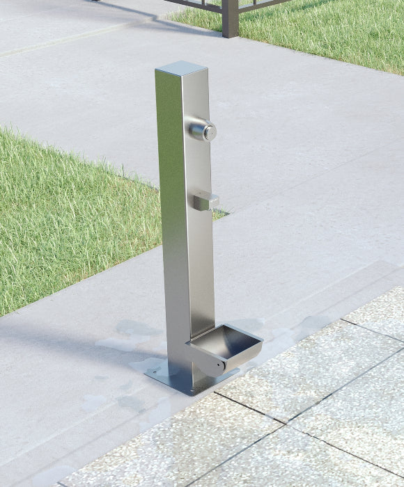 Rainware 5215 Dog Hydration Station – Public Dog Water Bowl Filler, 100x100mm 316 Column