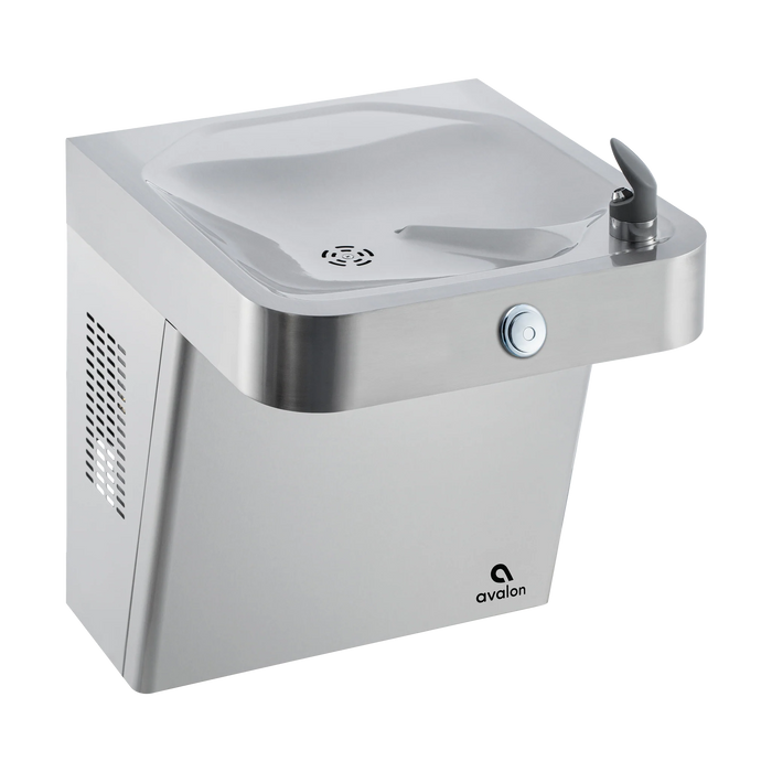 Avalon A51-OFNC ADA Wall-Mounted Stainless Steel Drinking Fountain with Built-In Drain – Front Push Button