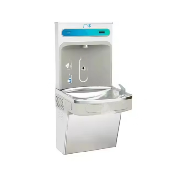 Filtered Bottle Filling Station with Integrated Cold Water Fountain and Vandal-Resistant Design