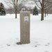 Haws 3060FR Outdoor Vandal-Resistant Freeze-Resistant Concrete Pedestal Fountain - The Fountain Direct 