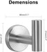 NearMoon Set of 3 Stainless Steel Towel & Robe Hooks – detail view 5