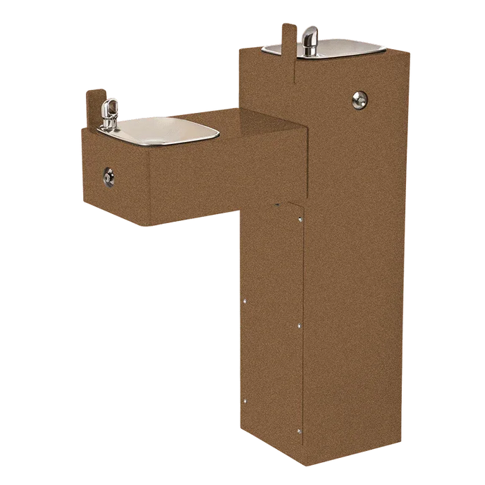 Haws 3300FR ADA Vandal-Resistant Outdoor Freeze-Resistant Pedestal Fountain - The Fountain Direct 