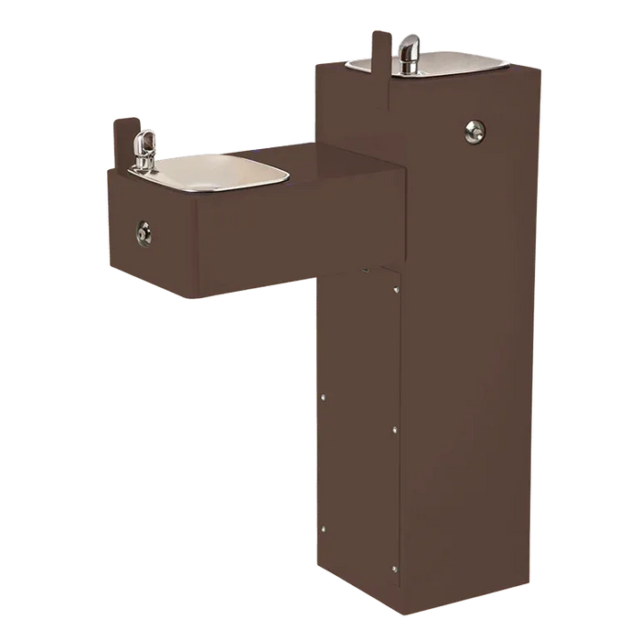 Haws 3300FR ADA Vandal-Resistant Outdoor Freeze-Resistant Pedestal Fountain - The Fountain Direct 