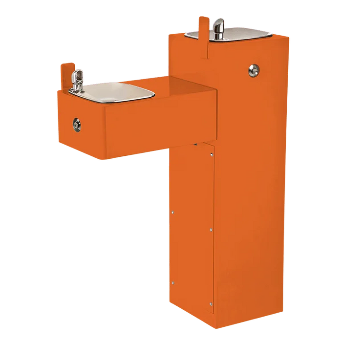 Haws 3300FR ADA Vandal-Resistant Outdoor Freeze-Resistant Pedestal Fountain - The Fountain Direct 