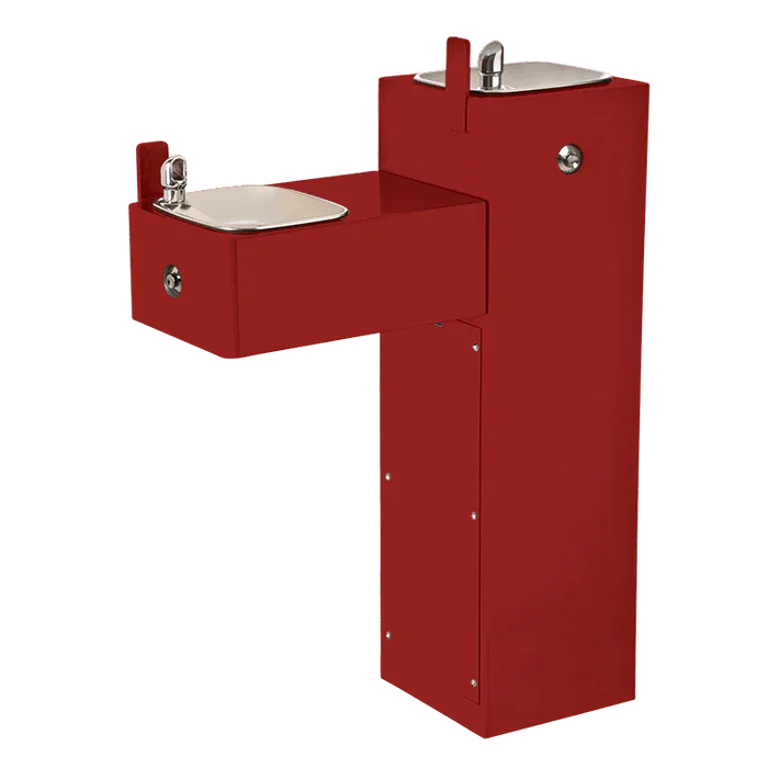 Haws 3300FR ADA Vandal-Resistant Outdoor Freeze-Resistant Pedestal Fountain - The Fountain Direct 