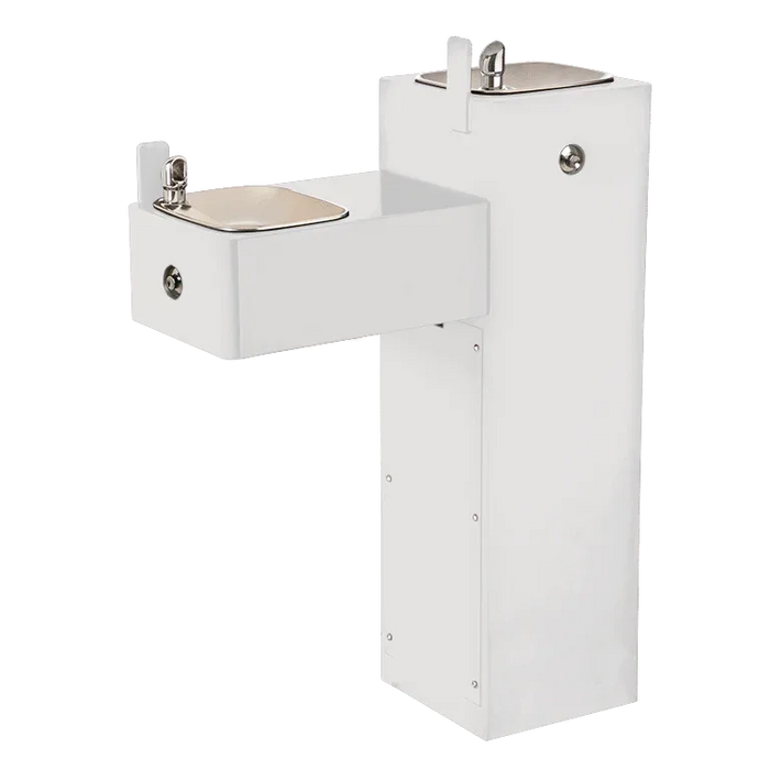 Haws 3300FR ADA Vandal-Resistant Outdoor Freeze-Resistant Pedestal Fountain - The Fountain Direct 