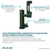 Elkay LK4420BF1LDBFRKEVG ezH2O® Bi-Level Pedestal Bottle Filling Station with Pet Fountain - Freeze-Resistant - The Fountain Direct