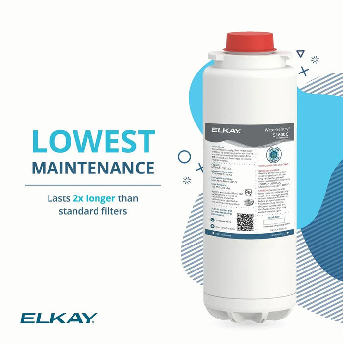 Elkay WaterSentry® Lead + Microplastics NSF/ANSI Certified 6000 Gal 12 Month Filter - The Fountain Direct
