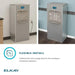 Elkay DSSBF8SP-W1 ezH2O® Enhanced Connected Floor Standing Bottle Filling Station with Filter,  Refrigerated - The Fountain Direct