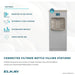 Elkay DSSBF8SP-W1 ezH2O® Enhanced Connected Floor Standing Bottle Filling Station with Filter,  Refrigerated - The Fountain Direct