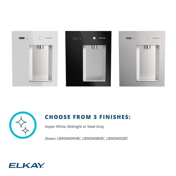 Elkay Liv® EZ LBWDM0WHBC Built-in Filtered Water Dispenser – Non-Refrigerated, Battery-Operated, Aspen White