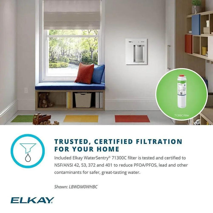 Elkay Liv® EZ LBWDM0BKBC Built-in Filtered Water Dispenser – Non-Refrigerated - The Fountain Direct