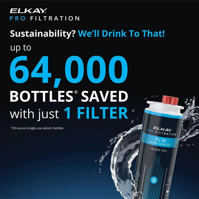 Elkay Pro Filtration™ Ultra-Capacity Lead + Microplastics 10000 gal. Filter - The Fountain Direct