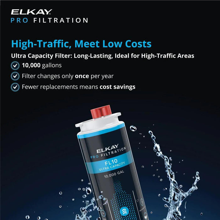 Elkay Pro Filtration™ Ultra-Capacity Lead + Microplastics 10000 gal. Filter - The Fountain Direct
