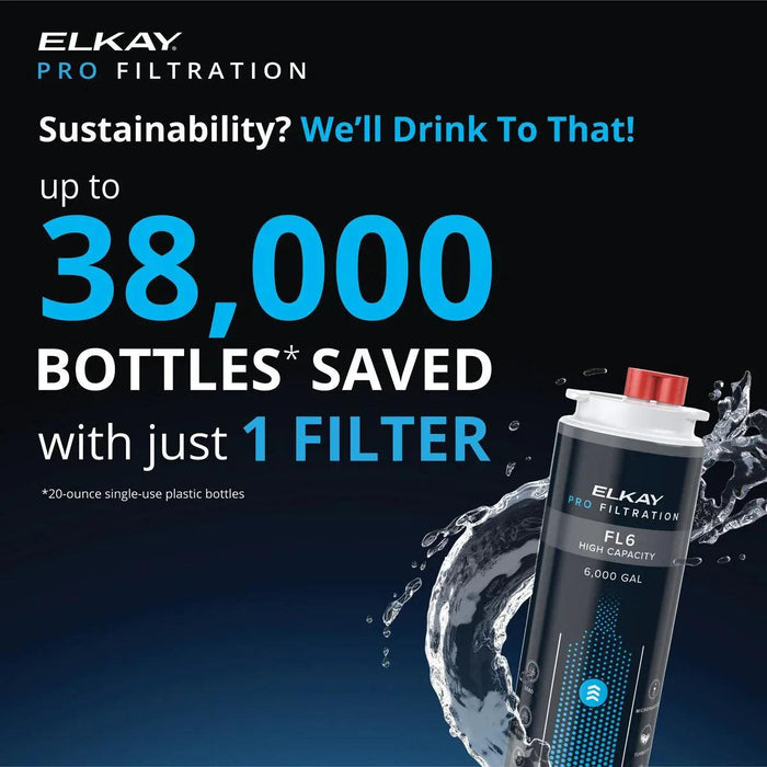 Elkay Pro Filtration™ High-Capacity Lead + Microplastics 6000 gal. Filter - The Fountain Direct