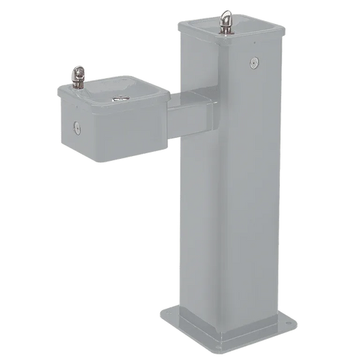 Haws 3500 ADA Outdoor Vandal-Resistant Stainless Steel Pedestal Fountain - The Fountain Direct 