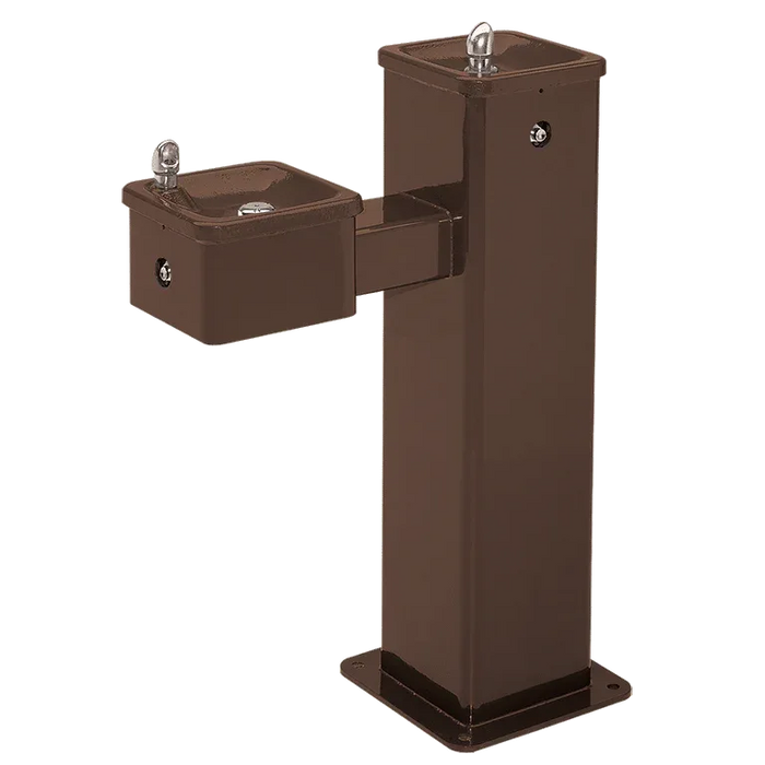 Haws 3500FR ADA Vandal-Resistant Outdoor Freeze-Resistant Pedestal Fountain - The Fountain Direct 