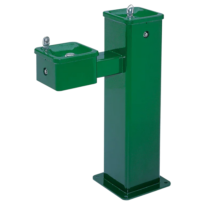 Haws 3500FR ADA Vandal-Resistant Outdoor Freeze-Resistant Pedestal Fountain - The Fountain Direct 