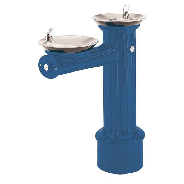 Haws 3511 ADA Antique Style Dual-Basin Outdoor Pedestal Drinking Fountain – Cast Aluminum & Stainless Steel