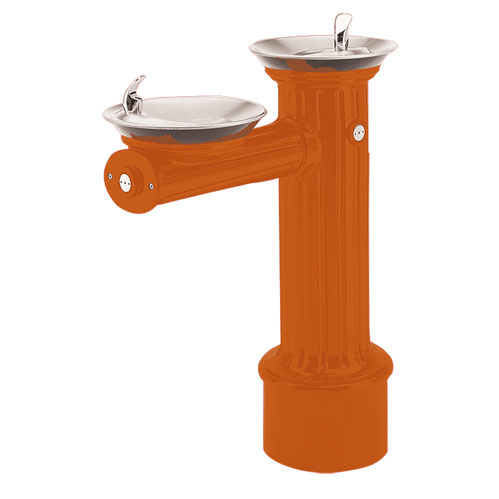 Haws 3511 ADA Antique Style Dual-Basin Outdoor Pedestal Drinking Fountain – Cast Aluminum & Stainless Steel