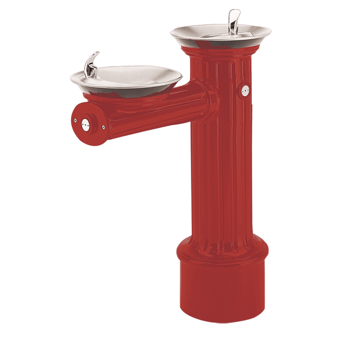 Haws 3511 ADA Antique Style Dual-Basin Outdoor Pedestal Drinking Fountain – Cast Aluminum & Stainless Steel