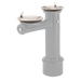 Haws 3511 ADA Antique Style Dual-Basin Outdoor Pedestal Drinking Fountain – Cast Aluminum & Stainless Steel - The Fountain Direct