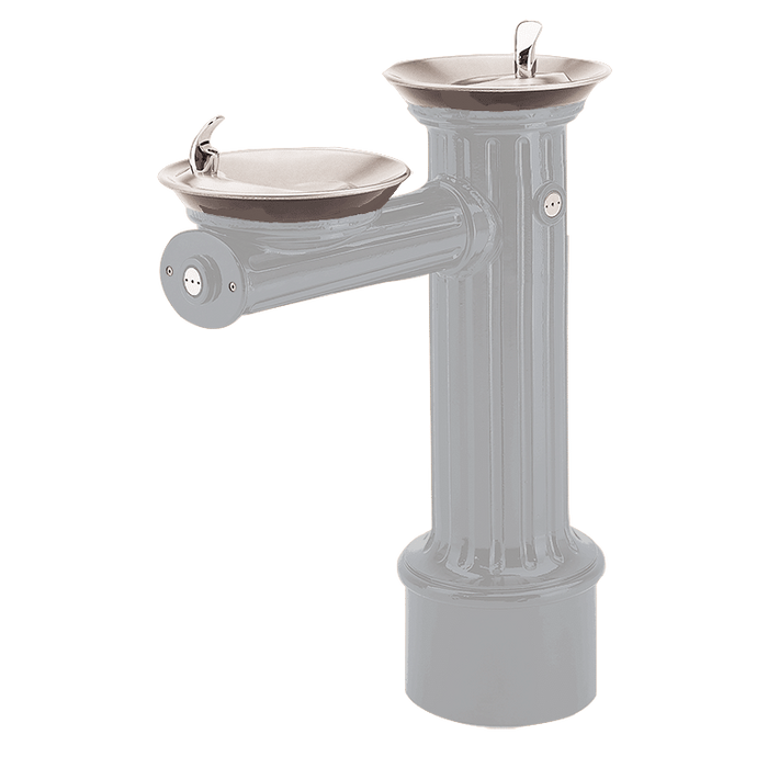 Haws 3511 ADA Antique Style Dual-Basin Outdoor Pedestal Drinking Fountain – Cast Aluminum & Stainless Steel