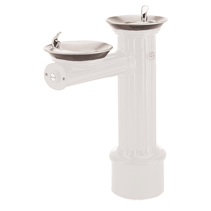 Haws 3511 ADA Antique Style Dual-Basin Outdoor Pedestal Drinking Fountain – Cast Aluminum & Stainless Steel