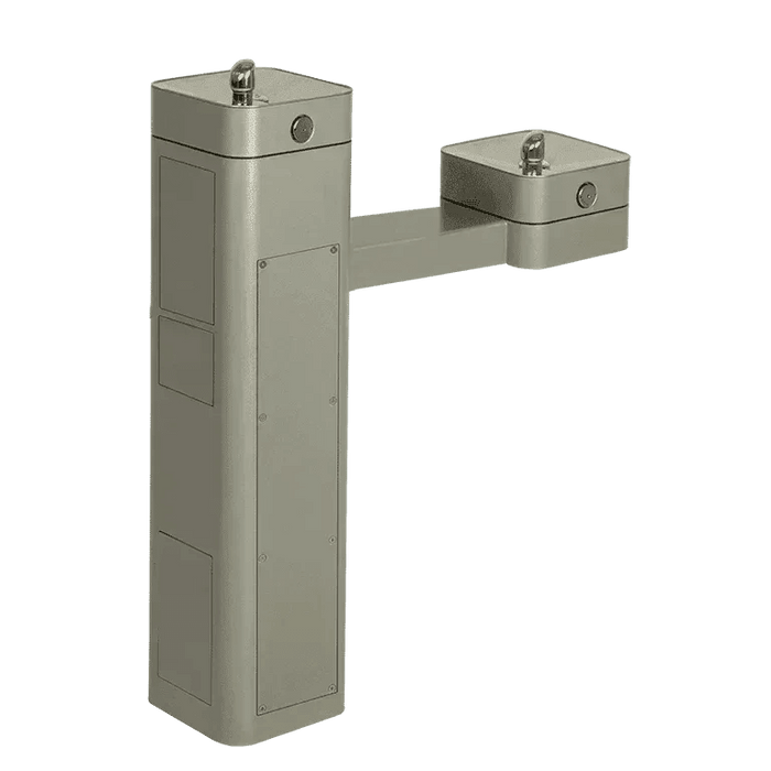 Haws 3602FR  ADA Outdoor Vandal-Resistant Stainless Steel Pedestal Fountain-Freeze-Resistant - The Fountain Direct