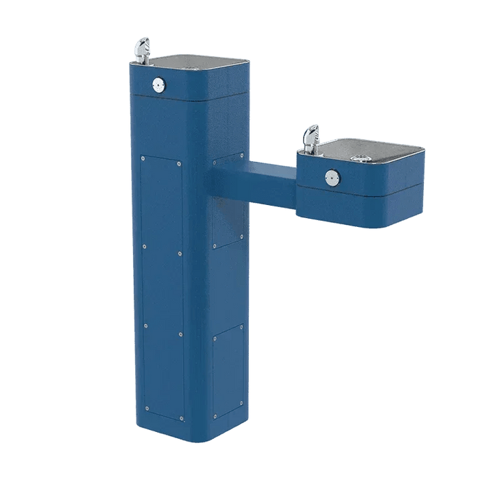 Haws 3602FR  ADA Outdoor Vandal-Resistant Stainless Steel Pedestal Fountain-Freeze-Resistant - The Fountain Direct