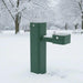 Haws 3602FR  ADA Outdoor Vandal-Resistant Stainless Steel Pedestal Fountain-Freeze-Resistant - The Fountain Direct