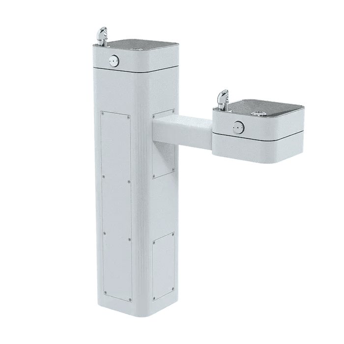 Haws 3602FR  ADA Outdoor Vandal-Resistant Stainless Steel Pedestal Fountain-Freeze-Resistant - The Fountain Direct