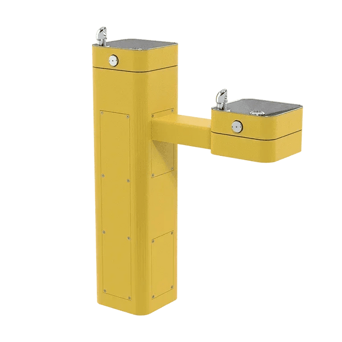 Haws 3602FR  ADA Outdoor Vandal-Resistant Stainless Steel Pedestal Fountain-Freeze-Resistant - The Fountain Direct