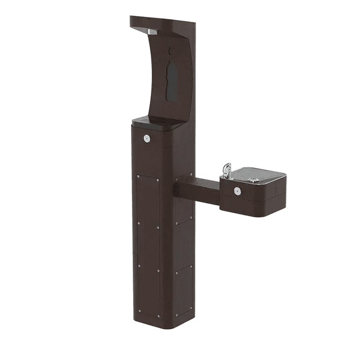 Haws 3611FR ADA Outdoor Freeze-Resistant Stainless Steel Bottle Filler and Drinking Fountain - The Fountain Direct