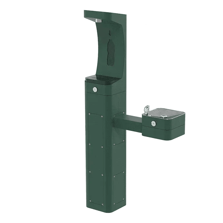 Haws 3611FR ADA Outdoor Freeze-Resistant Stainless Steel Bottle Filler and Drinking Fountain - The Fountain Direct