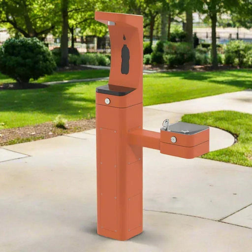 Haws 3611FR ADA Outdoor Freeze-Resistant Stainless Steel Bottle Filler and Drinking Fountain - The Fountain Direct