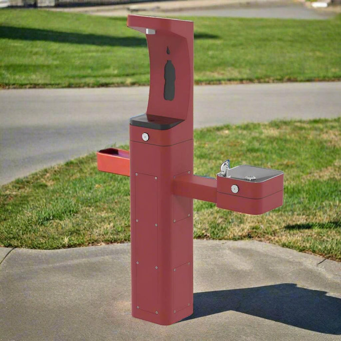 Haws 3611FR ADA Outdoor Freeze-Resistant Stainless Steel Bottle Filler and Drinking Fountain - The Fountain Direct