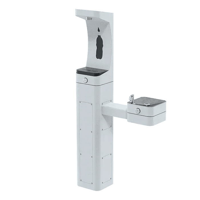 Haws 3611FR ADA Outdoor Freeze-Resistant Stainless Steel Bottle Filler and Drinking Fountain - The Fountain Direct