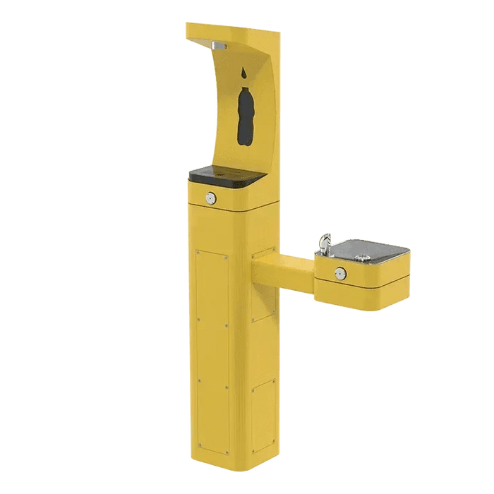 Haws 3611FR ADA Outdoor Freeze-Resistant Stainless Steel Bottle Filler and Drinking Fountain - The Fountain Direct